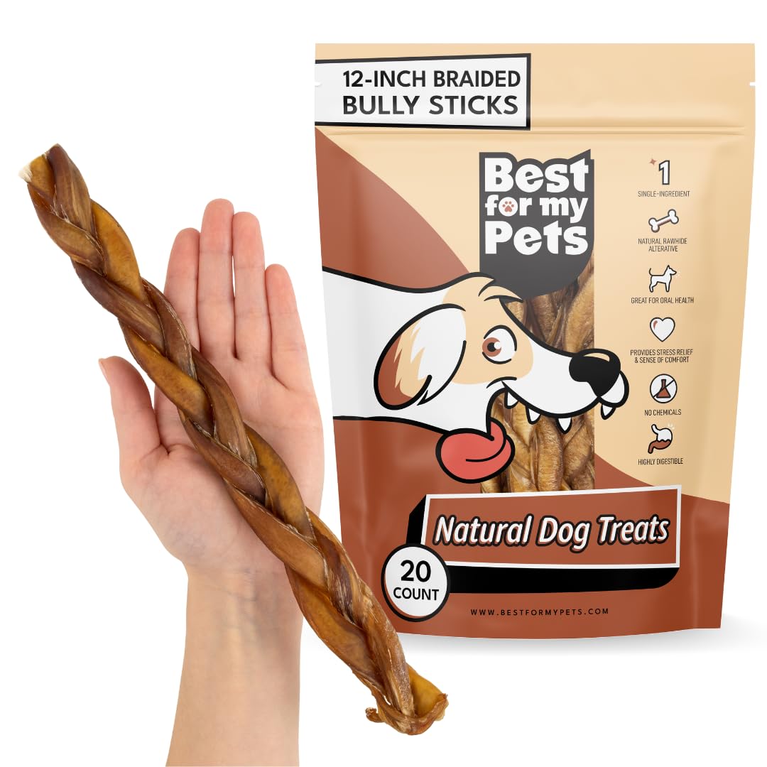 Bully Sticks for Dogs (12 Inch 20 Pack)