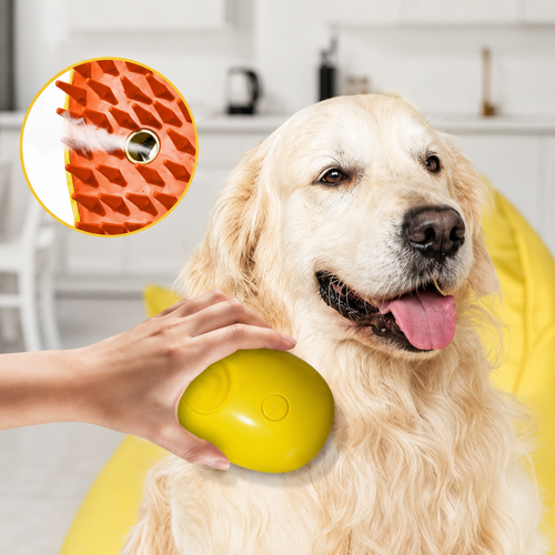 2-in-1 Self-Cleaning Pet Grooming Brush for Dogs & Cats
