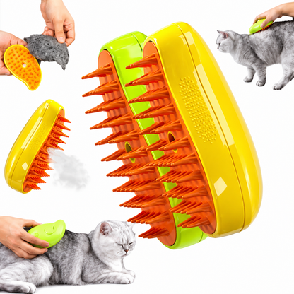 2-in-1 Self-Cleaning Pet Grooming Brush for Dogs & Cats