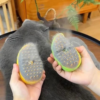 2-in-1 Self-Cleaning Pet Grooming Brush for Dogs & Cats