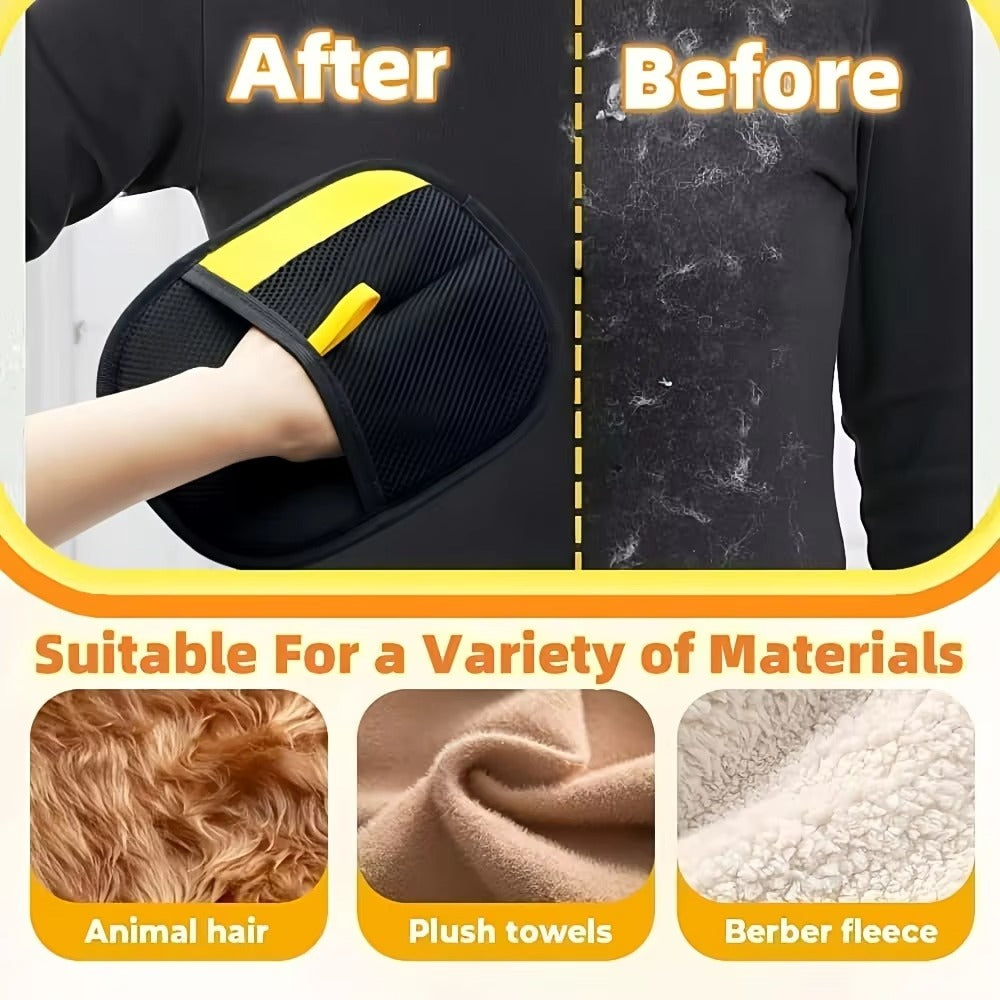 Pet Hair Removal Gloves Brush Brushes Tool Remover Cat Dog Grooming Cleaning Removing